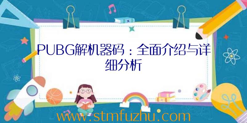 PUBG解机器码：全面介绍与详细分析